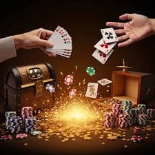 Antarmuka taruhan Roulette dengan chip dan area taruhan antarmuka taruhan